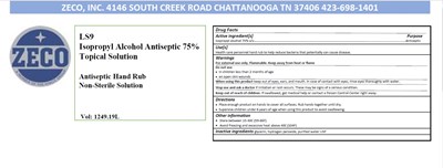 1249.19L label - LS9 1249.19L label